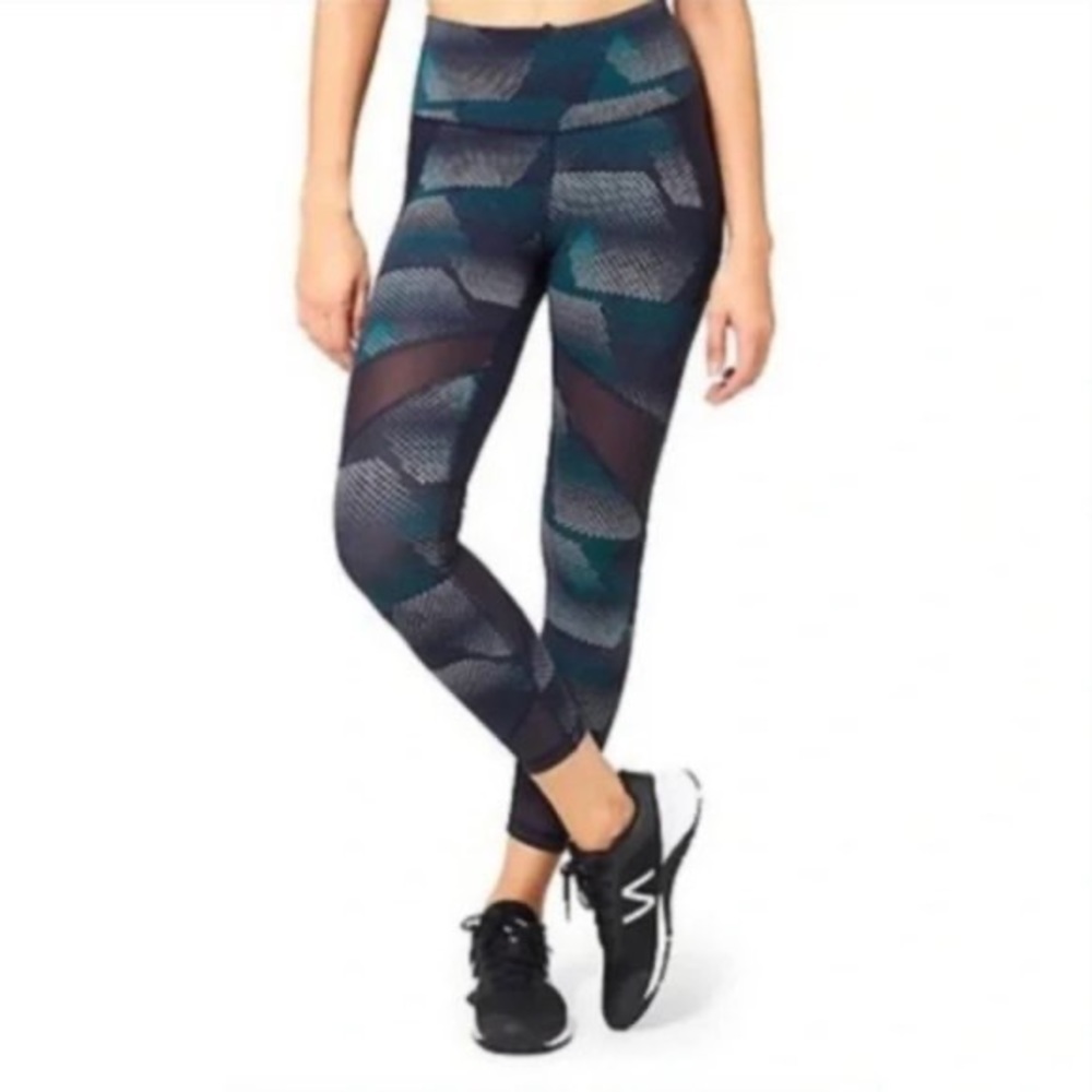 Athleta Kinetic Stealth Mesh Leggings Size Small